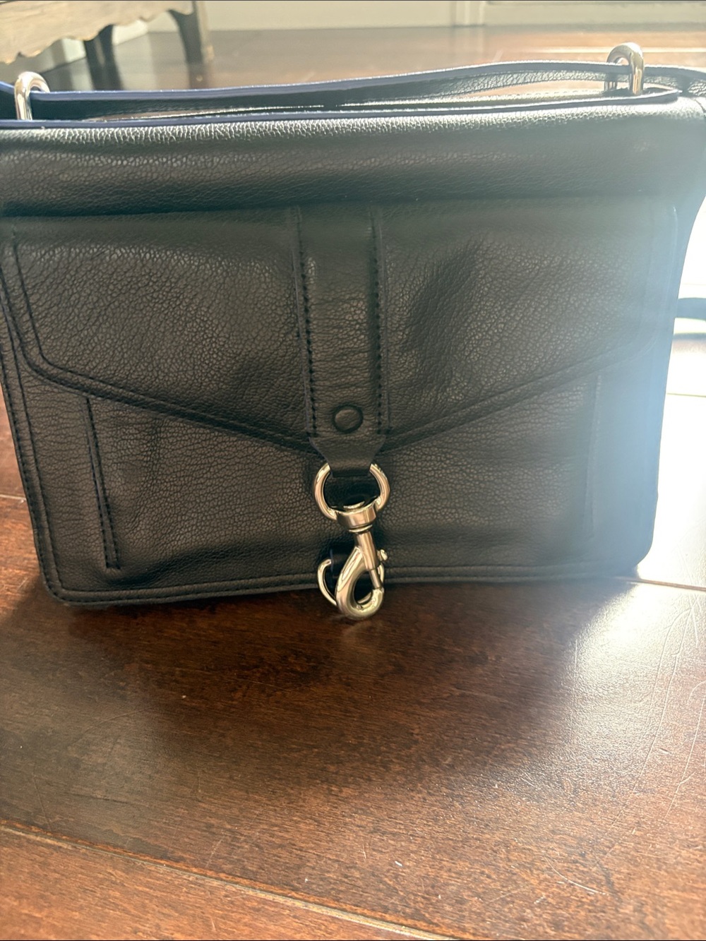 Rebecca Minkoff Black Leather Messenger Crossbody